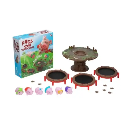 PlayMonster Pigs on Trampolines Board Game image {1}