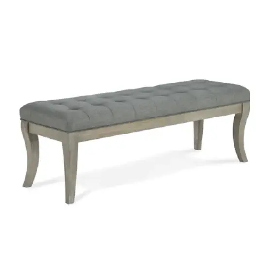 Adina Rectangular Tufted Bench Taupe - Dorel Living image {1}