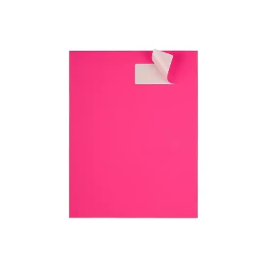 JAM Paper Address Labels 1 1/3" x 4" Neon Pink 14 Labels/Sheet 9 Sheets/Pack (359329612) image {2}