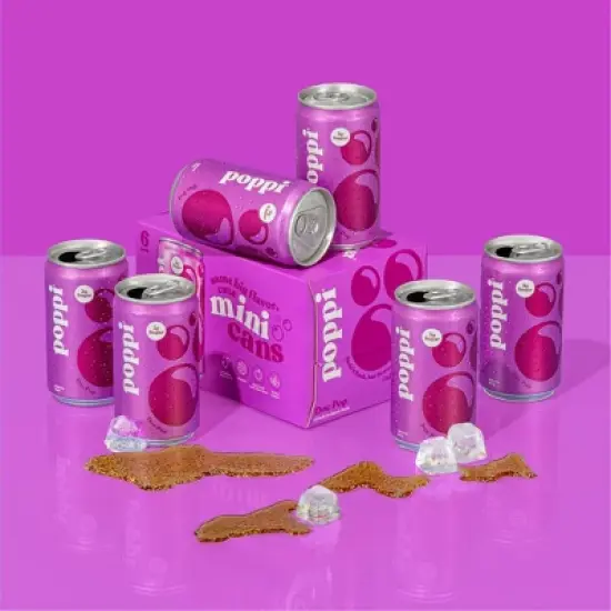 Poppi Doc Pop Prebiotic Beverage - 6pk/7.5 fl oz Mini Cans image {2}