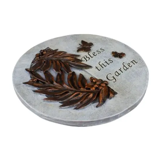 Roman Bless This Garden Outdoor Patio Stepping Stone - 9" image {2}