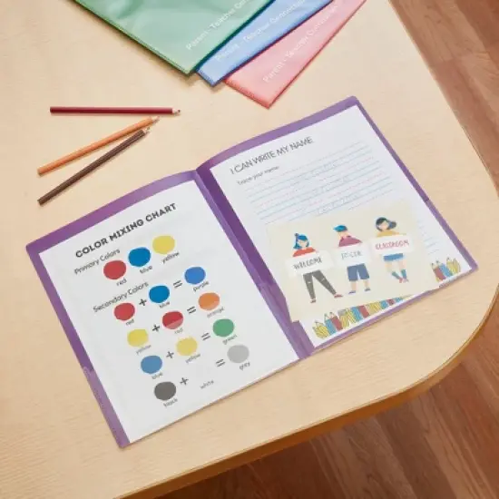 ECR4Kids 2-Pocket Parent-Teacher Classroom Communication Folder, 36-Piece Set image {3}
