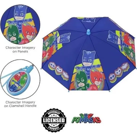 PJ Masks Boys Umbrella and Raincoat Set, Kids Ages 2-7 image {4}