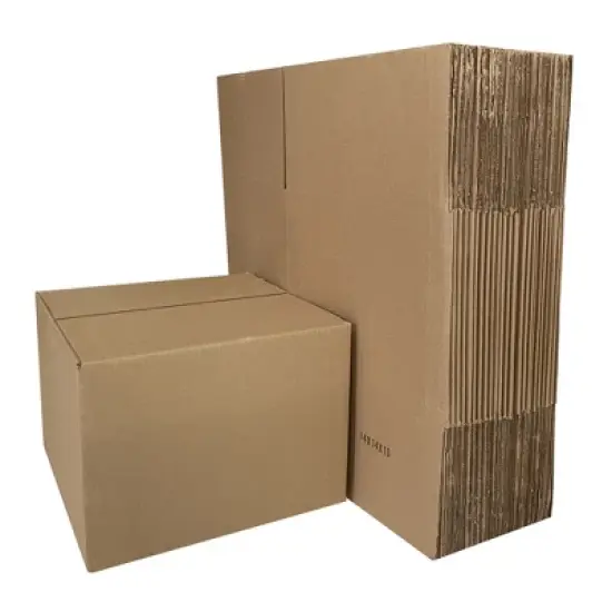 UOFFICE Pack of 25 Corrugated Boxes 14" x 14" x 9" Cardboard Shipping Boxes image {6}