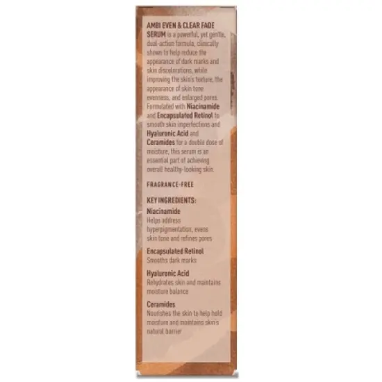 AMBI Even & Clear Fade Serum Retinol - 1 fl oz image {5}