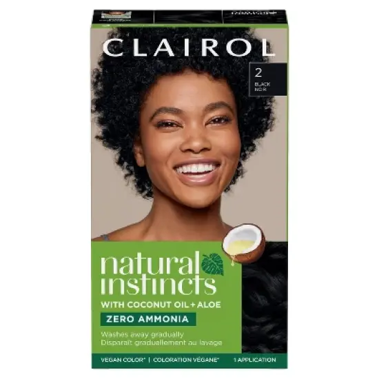 Natural Instincts Clairol Demi-Permanent Hair Color Cream Kit - Black image {8}