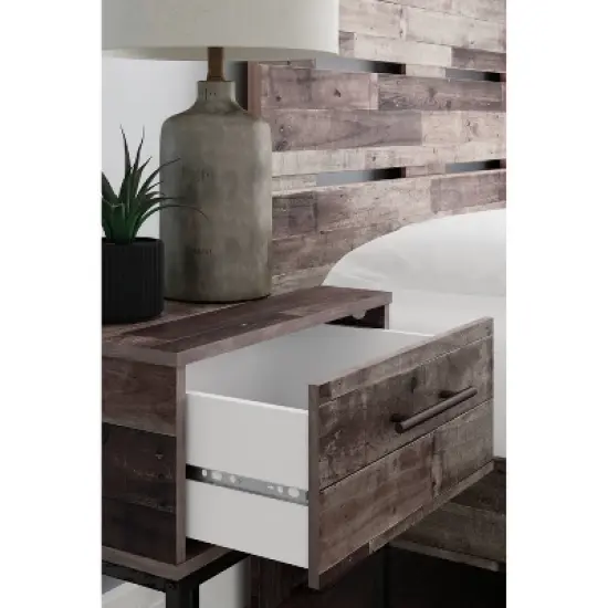 Neilsville Nightstand Black/Gray/Beige - Signature Design by Ashley image {7}