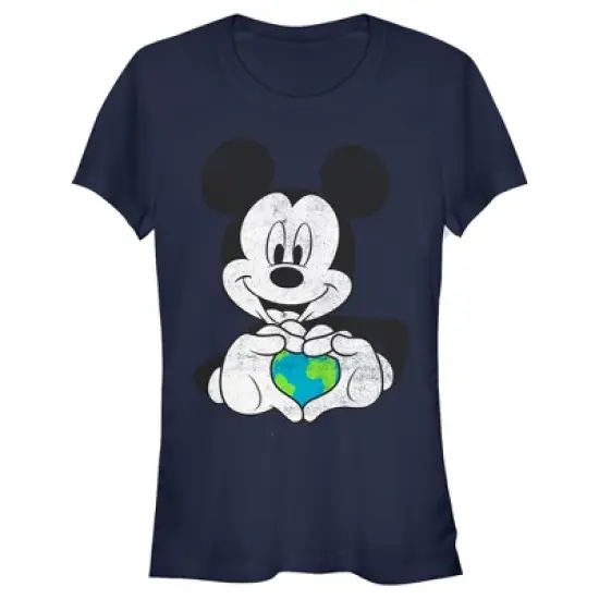 Junior's Mickey & Friends Love the World T-Shirt image {3}