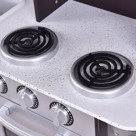 Costway Kids Cooking Pretend Play Toy Children Playset Wooden Kitchen Set Gift image {8}