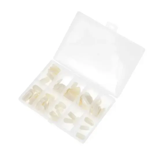 Unique Bargains Women's Elegant Fake Nails White 120-pieces Per Set image {5}