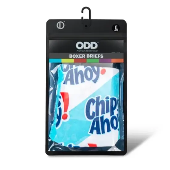Odd Sox Men's Graphic Print Funny Boxer Briefs, Chips Ahoy Cookies image {4}