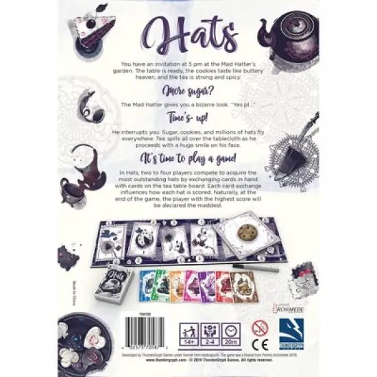 Asmodee Hats Board Game: Social Skills & Problem Solving, 2-4 Players, Includes Boards & Figures, 20 Minutes Play image {2}