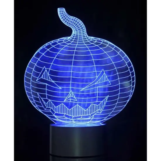 JuzToys 3D Pumpkin Laser Cut Precision LED Lights image {2}