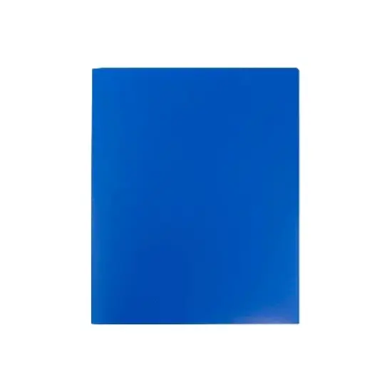 JAM Paper Heavy Duty 2-Pocket Folder Blue 108/Carton 383HBUB image {4}