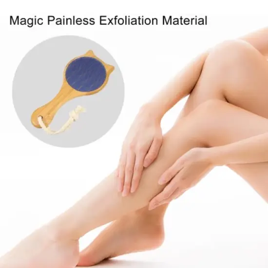 Unique Bargains Painless Exfoliation Hair Removal Tool Fast Easy Hair Eraser for Arms Legs Back Portable Reusable Brown image {2}