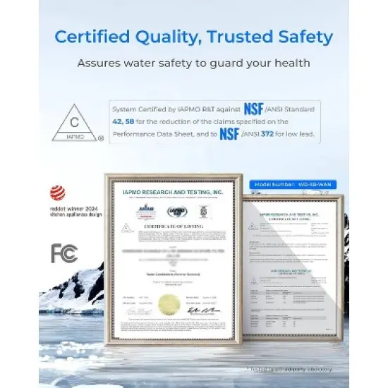 Waterdrop X8-Alkaline Mineral pH+ Tankless Reverse Osmosis System Extra F2 Replacement Filter image {8}