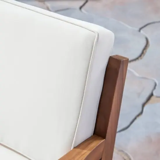 6pc Grenada Acacia Sectional Patio Sofa Set Teak - Christopher Knight Home image {2}