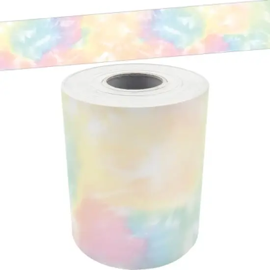 Teacher Created Resources&reg; Pastel Pop Tie-Dye Straight Rolled Border Trim, 50 Feet, 3 Rolls image {1}