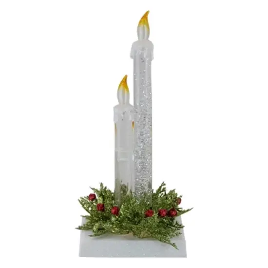 Northlight 9" Battery Operated LED Lighted Candle Christmas Stocking Holder image {3}