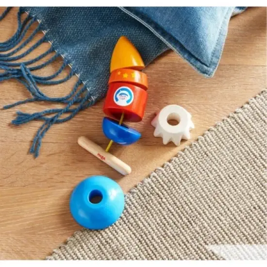 HABA Threading Game Rocket Dexterity Toy for Ages 2+ (Made in Germany) image {4}