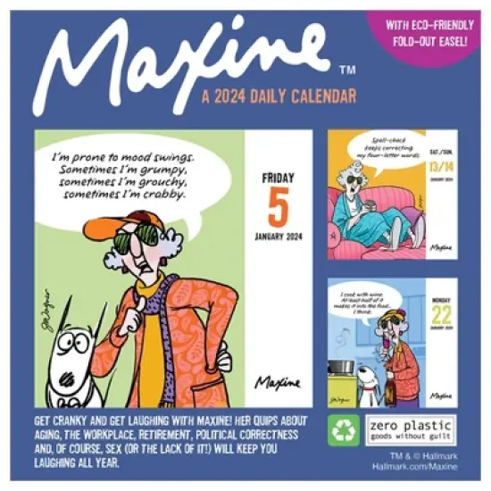 TF Publishing 2024 Daily Desktop Calendar 5.25"x5.25" Maxine image {5}