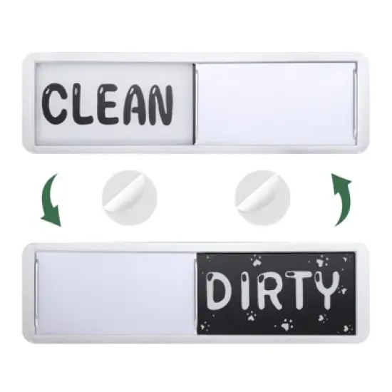 Unique Bargains Clean Dirty Sign Kitchen Non-Scratch Dishwasher Magnets image {9}