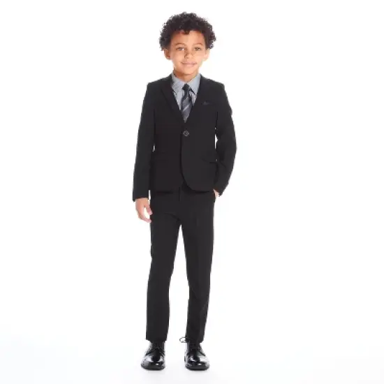 Andy & Evan  Toddler Black Stretch Suit image {1}
