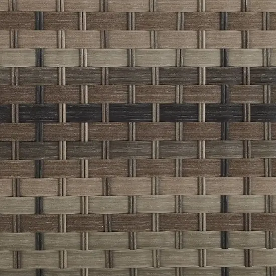 Prescott Outdoor Wicker Loveseat - Blue/Brown- Crosley image {4}