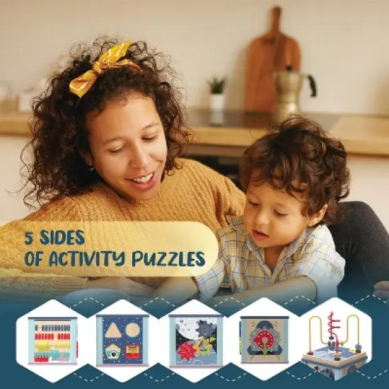 Leo & Friends Benny Toddler Wooden ActivityCube image {2}