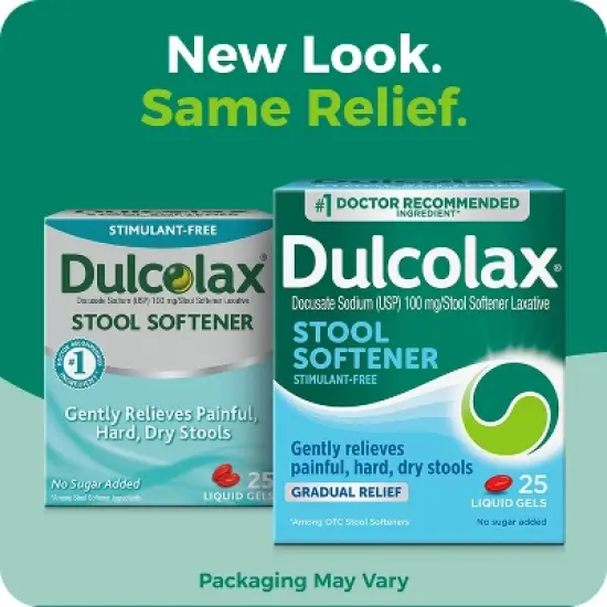 Dulcolax Stool Softener Laxative Gel Capsules - 25ct image {2}