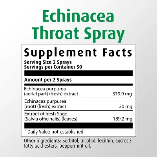 A. Vogel Echinaforce Soothing Throat Spray &ndash; Fresh Organic Echinacea & Sage &ndash; Immune Support Supplement &ndash; Non-GMO, Dairy & Gluten Free &ndash; 1 fl oz image {2}