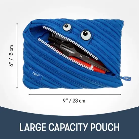 ZIPIT Monster Large Pencil Case, Pencil Pouch for Kids image {3}