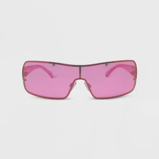 Women's Rimless Wrap Shield Sunglasses - Wild Fable&trade; image {2}