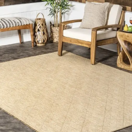 nuLOOM Ray Diamond Indoor/Outdoor Patio Area Rug image {8}
