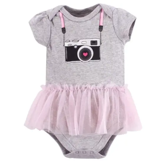Little Treasure Baby Girl Cotton Bodysuits 5pk, Camera image {1}