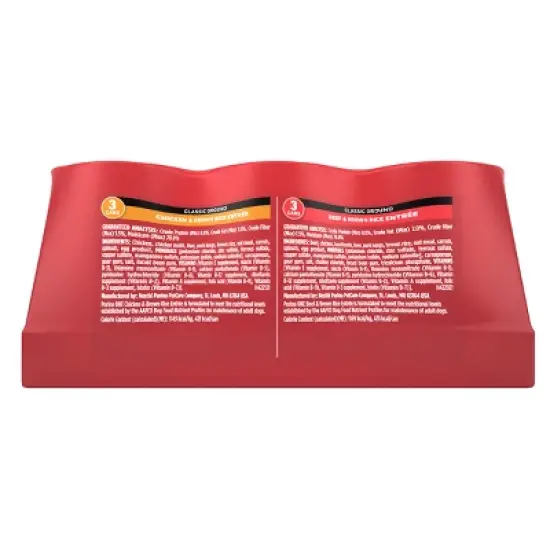 Purina ONE Natural Pat&eacute; Classic Ground Entr&eacute;e Variety Pack Rice, Chicken and Beef Flavor Wet Dog Food - 13oz/6ct image {2}