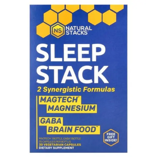 Natural Stacks Sleep Stack, 2 Bottles, 15 Vegetarian Capsules Each image {5}