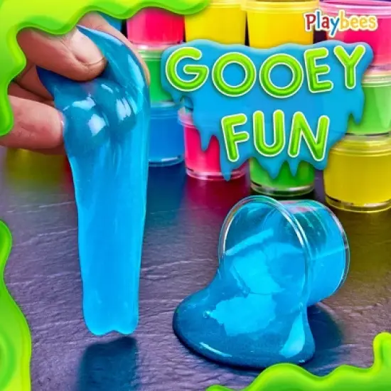 Playbees Mini Glow in The Dark Slime - 48 Pack image {1}