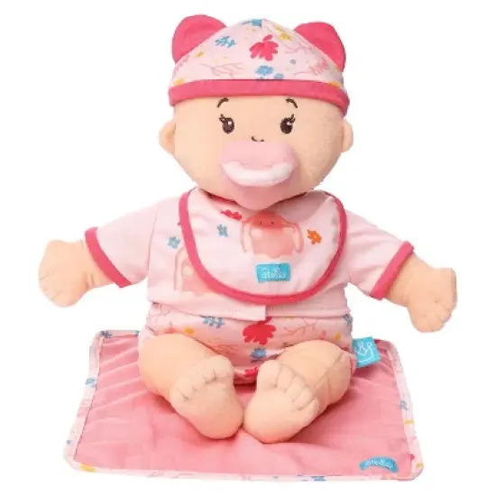 Manhattan Toy Baby Stella Welcome Baby 6 Piece Bringing Home Baby Doll Set with Hat, Bib, Onesie, Cardigan, Magnetic Pacifier and Blanket image {7}