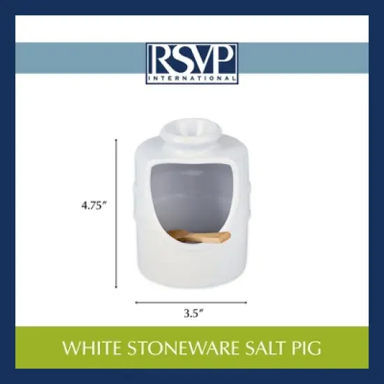 Rsvp White Stoneware Salt Pig image {6}