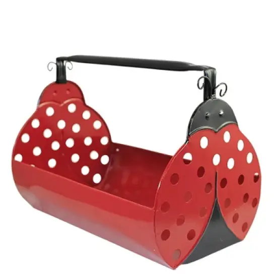 Home & Garden 8.25" Ladybug Trough Planter Coleoptera Insect Ganz  -  Planters image {3}