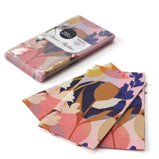 Trendables 100 Count Printed Rectangle Dinner Napkins image {2}