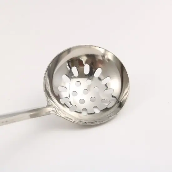 Unique Bargains Stainless Steel Mesh Slotted Strainer Ladle Cooking Utensil 10" Length Silver Tone 2 Pcs image {5}
