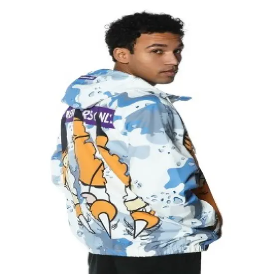 Members Only Men's Garfield Windbreaker Jacket - Blue image {3}
