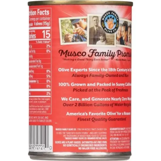 Early California Large Pitted Ripe Black Olives - 6oz image {2}