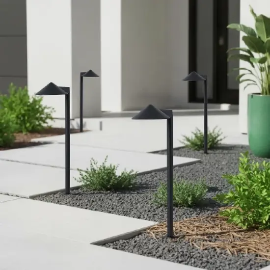 C Cattleya 5W Low Voltage Matte Black Aluminum LED Outdoor Landscape Path Lights image {4}