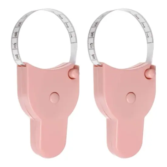 Unique Bargains Ergonomic Handle Telescopic Retractable Lock Pin Push-Button Tape Rulers and Measuring Tools 60in 2 Pcs image {7}
