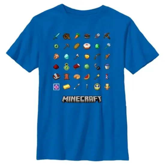 Boy's Minecraft Item Collection T-Shirt image {4}