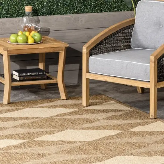 nuLOOM Mickey Geometric Indoor and Outdoor Patio Area Rug image {8}