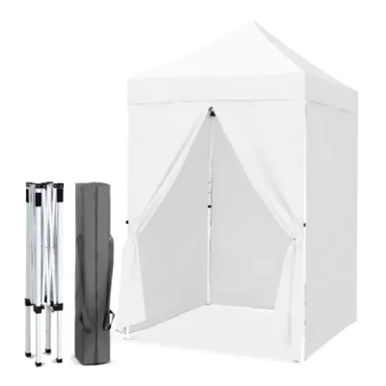 EAGLE PEAK 5x5 FT Pop up Canopy Instant Portable Tent with 4-Side Wall Panels image {17}